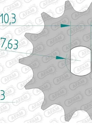 Nieuwe Collectie AFAM - FRONT 10T, 415 - Sprockets - 10 Tand