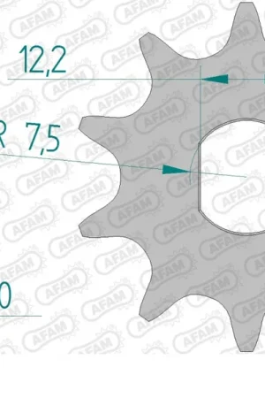 AFAM - FRONT 10T, 415 - Sprockets - Kwaliteit en Betrouwbaarheid Garantie Inbegrepen