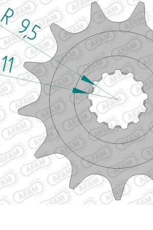 Fabrieksprijs AFAM - FRONT 13T, 520 - Sprockets - 13T