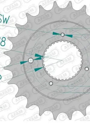 AFAM - FRONT 24T, 530 - Sprockets - 24 Tand Nieuwe Collectie