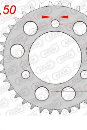 AFAM - REAR STEEL 34T, 420 - Sprockets - Staalconstructie Groothandel