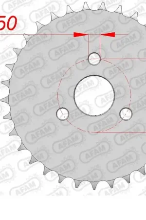 AFAM - REAR STEEL 33T, 420 - Sprockets - Duurzaam staal Aanbieding