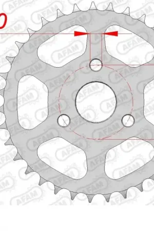 AFAM - REAR STEEL 35T, 420 - Sprockets - Stalen constructie Veilige Betaling
