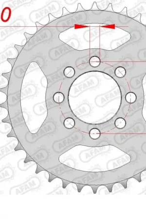 AFAM - REAR STEEL 38T, 420 - Sprockets - Duurzaam en Betrouwbaar Koopje