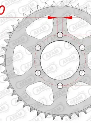 Must-Have AFAM - REAR STEEL 37T, 428 - Sprockets - Staal