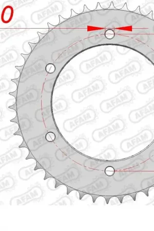 AFAM - REAR STEEL 46T, 428 - Sprockets - Stevig en Betrouwbaar Alleen Vandaag