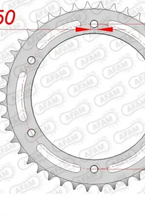 AFAM - REAR STEEL 43T, 520 - Sprockets - Stevige constructie Beperkte Voorraad