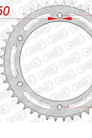AFAM - REAR STEEL 44T, 520 - Sprockets - Staal Constructie Shop Nu