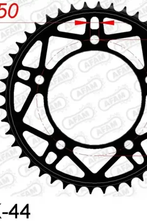 AFAM - REAR STEEL 44T, 520 - Sprockets - Stevige constructie Garantie Inbegrepen