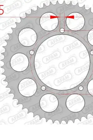 Must-Have AFAM - REAR STEEL 56T, 428 - Sprockets - Staalconstructie - 56 tanden
