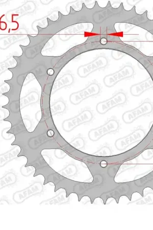 Lage Kosten AFAM - REAR STEEL 49T, 428 - Sprockets - Kwaliteitsstaal