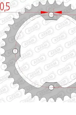 Weekendaanbieding AFAM - REAR STEEL 40T, 520 - Sprockets - Duurzaam en Betrouwbaar