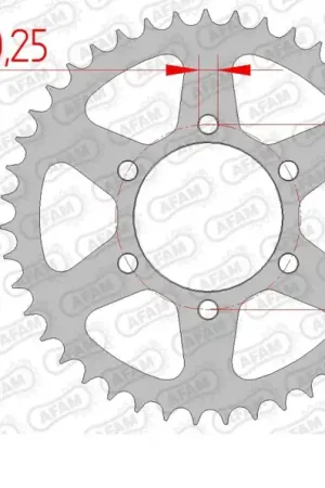 AFAM - REAR STEEL 42T, 520 - Sprockets - Duurzaam Staal Nieuwe Collectie