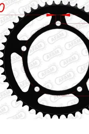 AFAM - REAR STEEL 47T, 420 - Sprockets - Staal Budget