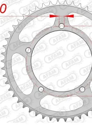 Aanbieding AFAM - REAR STEEL 50T, 428 - Sprockets - Staal