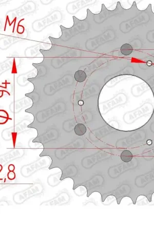 Must-Have AFAM - REAR STEEL 40T, 520 - Sprockets - Staal, 40 Tanden