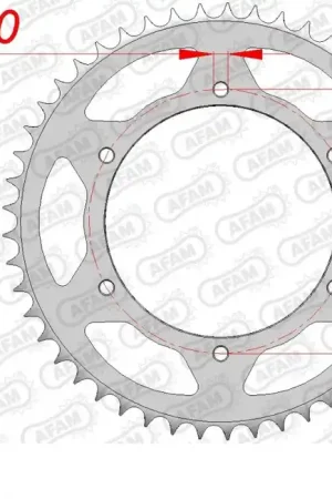 Geld-Terug-Garantie AFAM - REAR STEEL 49T, 428 - Sprockets - Stevige constructie