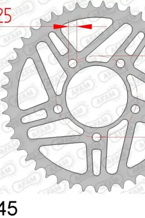 AFAM - REAR STEEL 45T, 520 - Sprockets - Geschikt voor Marchesini/BST/OZ Shop Nu