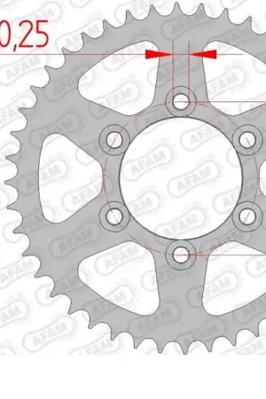 Snelle Levering AFAM - REAR STEEL 39T, 525 - Sprockets - Duurzaam en Betrouwbaar