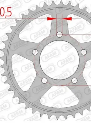 AFAM - REAR STEEL 44T, 525 - Sprockets - Stevig en Duurzaam Weekendaanbieding