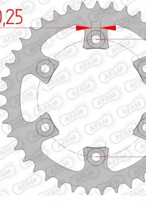 Voordeelprijs AFAM - REAR STEEL 41T, 520 - Sprockets - Achtertandwiel