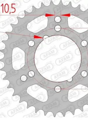Koop Vandaag AFAM - REAR STEEL 30T, 520 - Sprockets - Stevig en Betrouwbaar