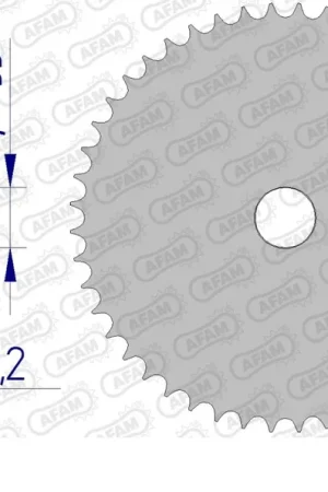 AFAM - REAR ALU, BLANK, 525, 41T - Sprockets - 41T Lage Kosten