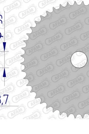 Aanbieding AFAM - REAR ALU, BLANK, 530, 33T - Sprockets - Aluminium