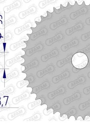 AFAM - REAR ALU, BLANK, 530, 49T - Sprockets - Aluminium, 49T Nu Kopen
