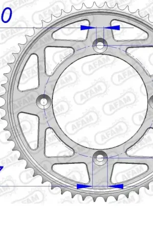 Weekendaanbieding AFAM - REAR ALU 50T, 428 - Sprockets - Lichtgewicht en Duurzaam