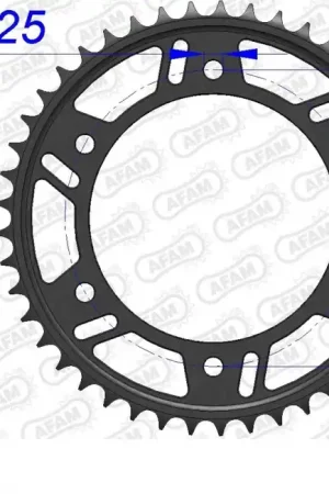 AFAM - REAR ALU 42T, 520 - Sprockets - Lichtgewicht Aluminium Meest Verkocht