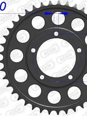 AFAM - REAR ALU 42T, 520 - Sprockets - Lichtgewicht ontwerp Favoriet