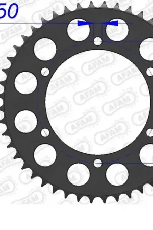 Gereduceerde Prijs AFAM - REAR ALU 46T, 520 - Sprockets - Aluminium 46T