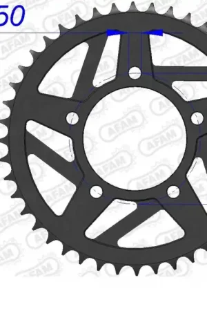 Authentiek AFAM - REAR ALU 39T, 520 - Sprockets - Lichtgewicht en Duurzaam