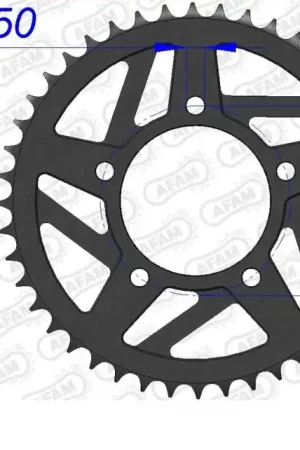 AFAM - REAR ALU 47T, 520 - Sprockets - Lichtgewicht Aluminium Voordeelprijs