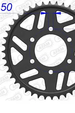 AFAM - REAR ALU 45T, 530 - Sprockets - Aluminium 45T Express Levering