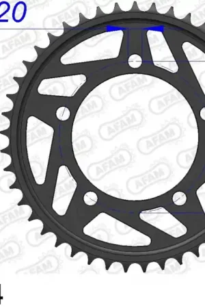 AFAM - REAR ALU 44T, 520 - Sprockets - Aluminium 44T Goedkoop