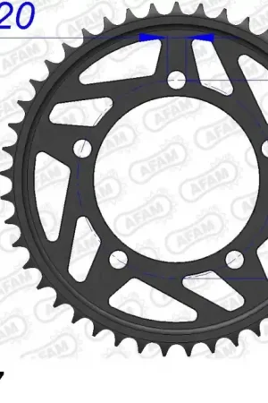 AFAM - REAR ALU 47T, 520 - Sprockets - Lichtgewicht en Duurzaam Gratis Verzending