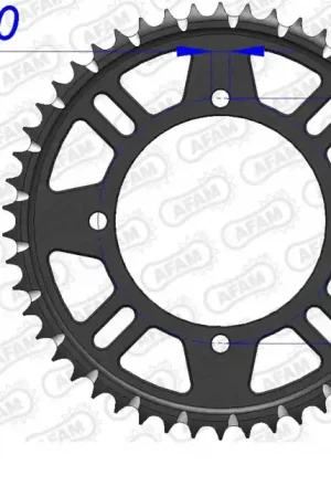 AFAM - REAR ALU 51T, 428 - Sprockets - Lichtgewicht Aluminium Budget