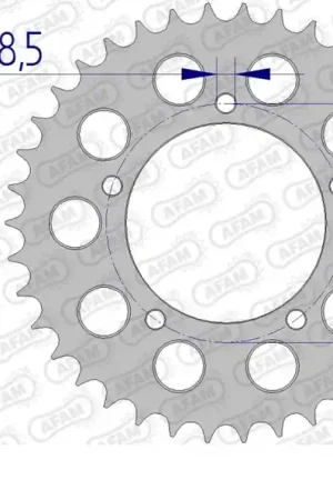 Handgemaakt AFAM - REAR ALU 33T, 530 - Sprockets - Lichtgewicht Aluminium