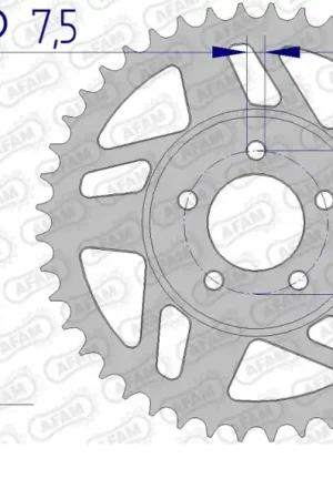 Plaats Bestelling AFAM - REAR ALU 44T, 415 - Sprockets - Aluminium 44T