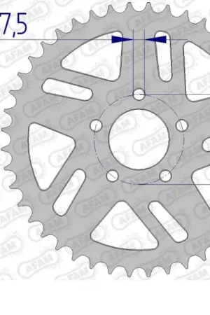 AFAM - REAR ALU 44T, 420 - Sprockets - Aluminium 44T Hete Deal
