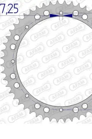 AFAM - REAR ALU 57T, 520 - Sprockets - Aluminium 57T Bestel Nu