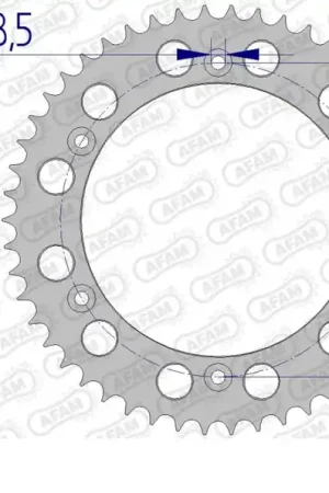 AFAM - REAR ALU 52T, 520 - Sprockets - Aluminium 52T Lage Prijs