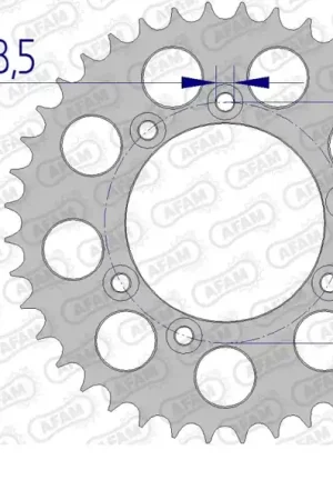 Flitsaanbieding AFAM - REAR ALU 40T, 520 - Sprockets - Aluminium 40T