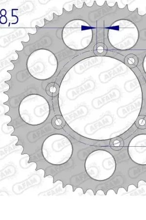 AFAM - REAR ALU 56T, 428 - Sprockets - Aluminium 56T Premium