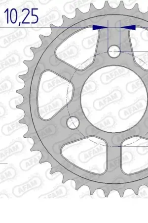 AFAM - REAR ALU 37T, 415 - Sprockets - Lichtgewicht Aluminium Uitverkoop
