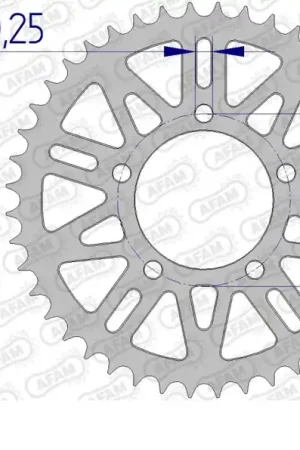 Betaalbaar AFAM - REAR ALU 41T, 520 - Sprockets - 41T Aluminium