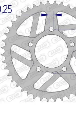 Bulkbestelling AFAM - REAR ALU 38T, 520 - Sprockets - Geschikt voor Marchesini/BST/OZ
