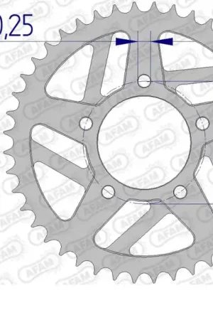 AFAM - REAR ALU 39T, 520 - Sprockets - Geschikt voor Marchesini/BST/OZ Merkproduct